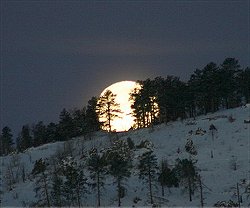 Full Snow Moon on Friday morning...