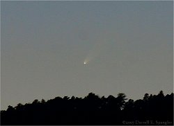 Comet McNaught on Tuesday evening...