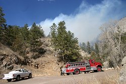 Loveland Rural Fire Protection was first on the scene
