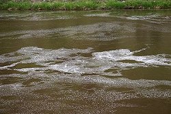 Chemicals from FDR 128 in Big Thompson River in 2005
