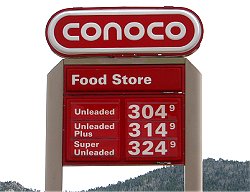 Gas prices top $3.00/gal in Estes Park on Tuesday afternoon