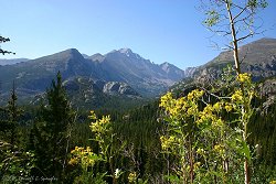 View of Long's Peak from Dream Lake Trail